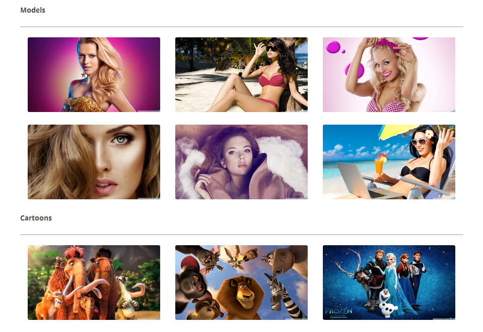 responsive flickr gallery for html pages