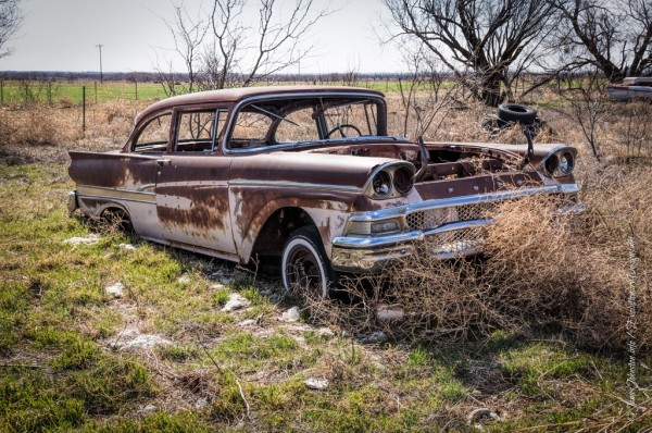 Random Picture of the Week #23: Abandoned 1957 – 1959 Ford Fairlane Coupe Found in Megargel, Texas