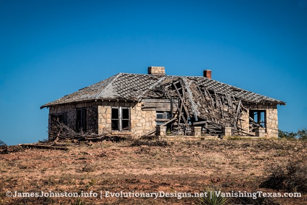 Abandoned Stone Farm House North East of Abilene, Texas