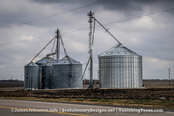  Grain Elevators and Grain Silos Near Frost, Texas