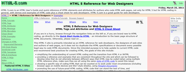 Unleashing HTML5: Articles, Guides, Resources, Tutorials, And Cheat ...